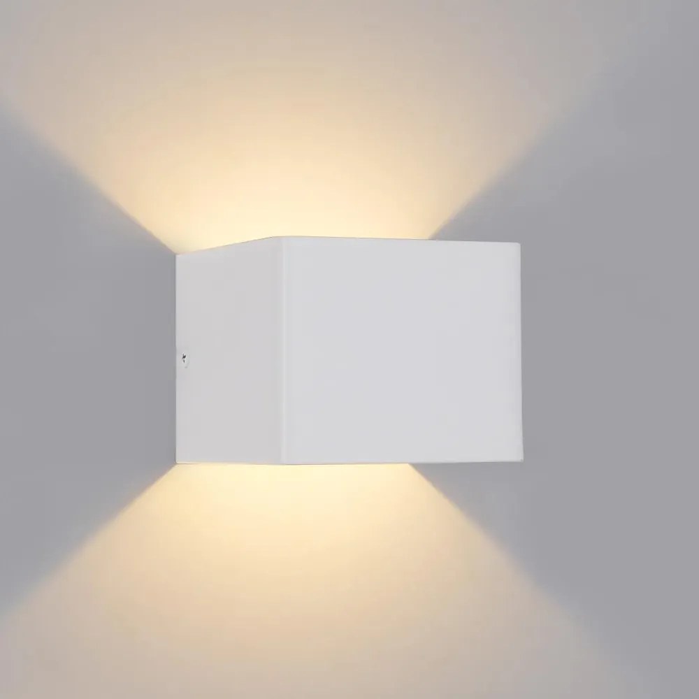 Brilagi - LED vonkajšie nástenné svietidlo DONNANI LED/5W/230V 10 cm biela IP44