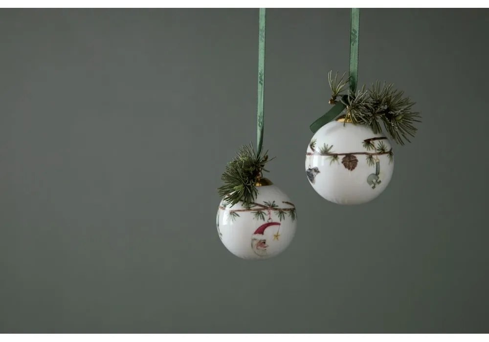 Porcelánová závesná vianočná ozdoba Kähler Design Hammershøi