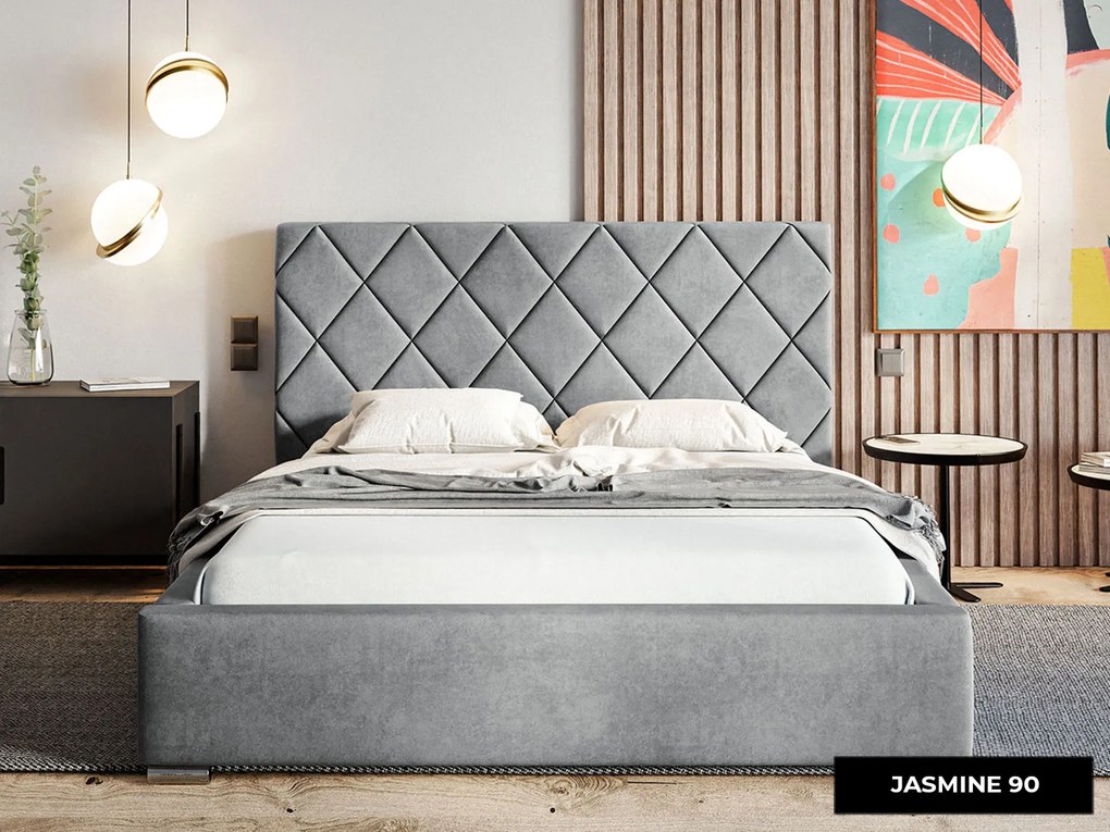 PROXIMA.store - Dizajnová čalúnená posteľ TORI ROZMER: 120 x 200 cm, FARBA NÔH: wenge