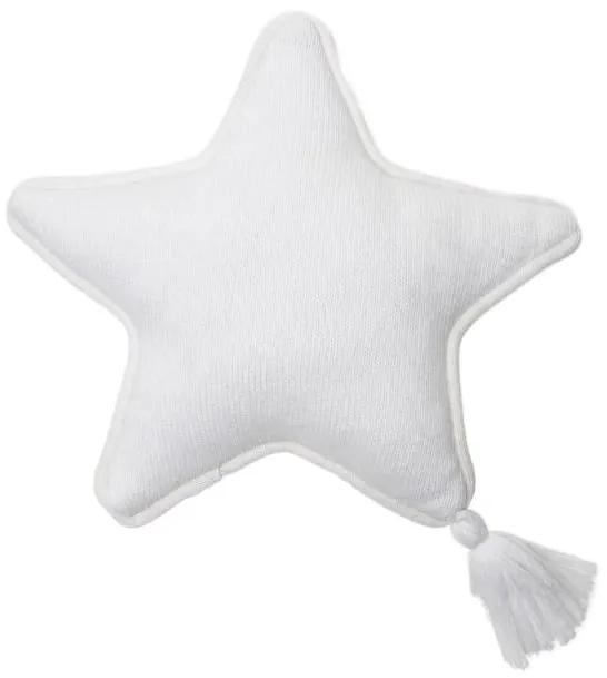 LORENA CANALS Pletený vankúš Twinkle Star Ivory, biela