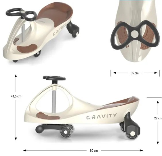 Odrážadlo Gravity béžové