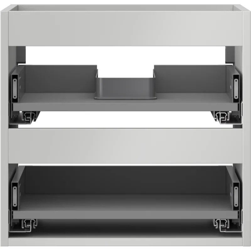 Mexen Box-A, závesná skrinka 50 cm, 2 zásuvky, matná sivá, 91AX0-0500-470-2-62