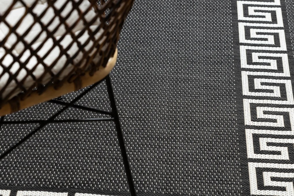 Koberec FLAT SISAL 49373690 Grécky čierno / krémový