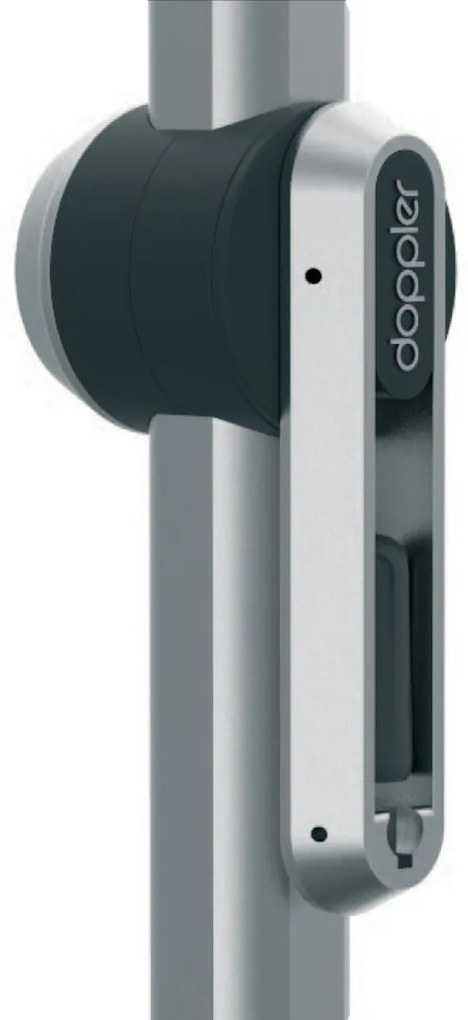 Doppler EXPERT 320 cm - slnečník s automatickou naklápacou kľukou šedá (kód farby 827)