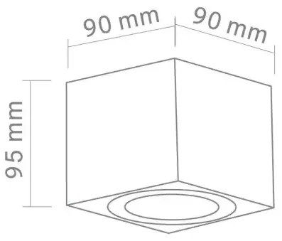 Minimalistické bodové svietidlo Lago biela