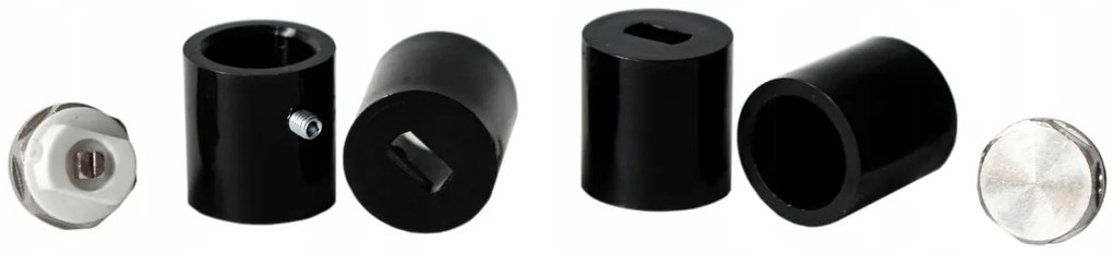 Regnis LOX, vykurovacie teleso 430x1800mm so stredovým pripojením 50mm, 715W, čierna matná, LOX180/40/D5/BLACK