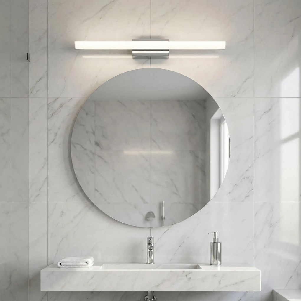 Toolight Toolight, LED nástenné svietidlo 60 cm, 9W, 500lm, 4000K, APP1846-1W, chrómová, OSW-66001