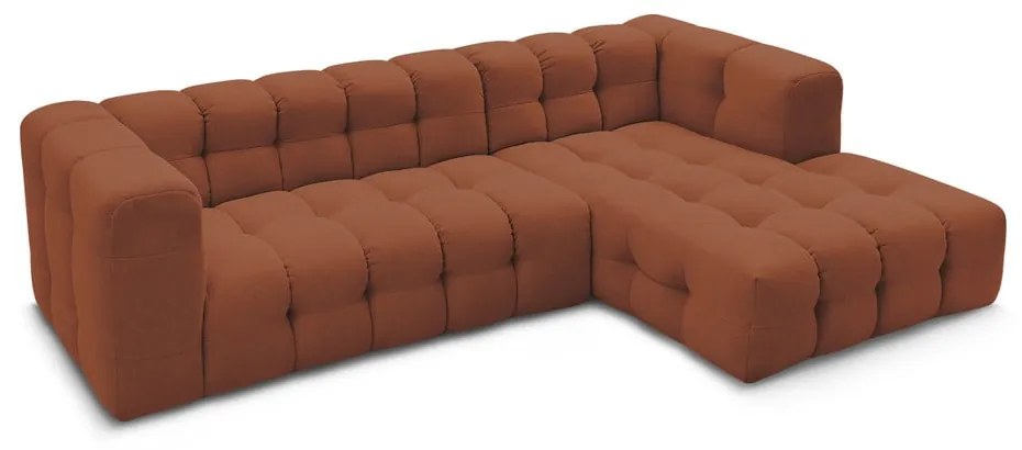 Rohová pohovka v tehlovej farbe Cloud – Bobochic Paris