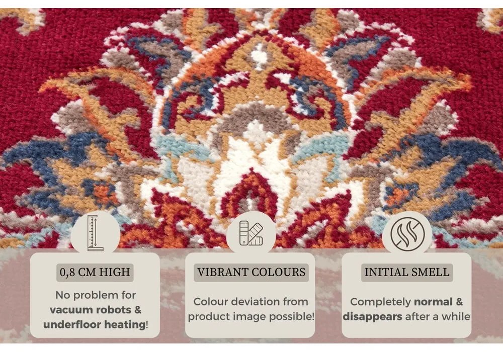 Červený koberec behúň 80x240 cm Orient Caracci - Hanse Home