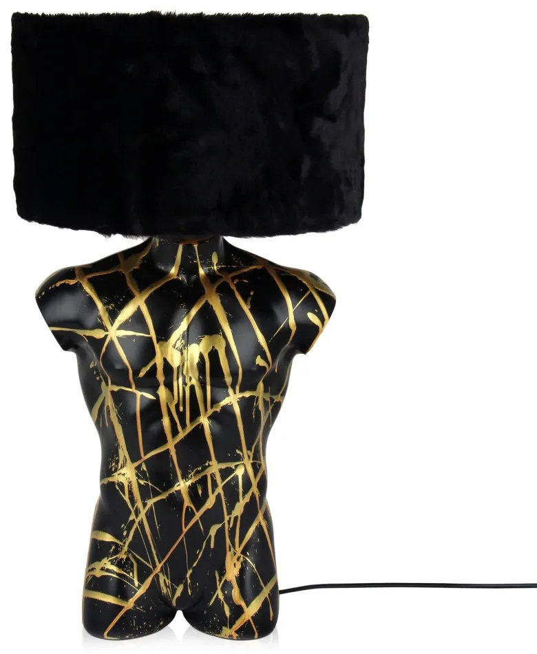 Moderná lampa do obývačky Man's Bust