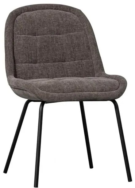 Sivé zamatové jedálenské stoličky v súprave 2 ks Crate – WOOOD