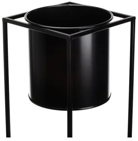 Stojan na kvety RING 100x23 cm čierna