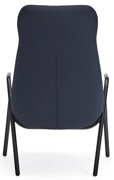 Tmavomodré kreslo Teulat Dins, výška 114 cm