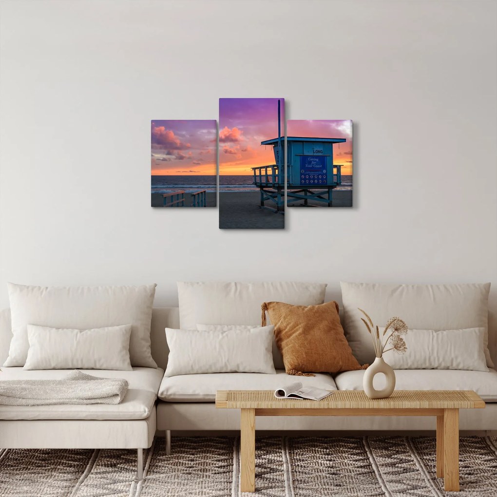 Obraz z pláže Santa Monica (90x60 cm)