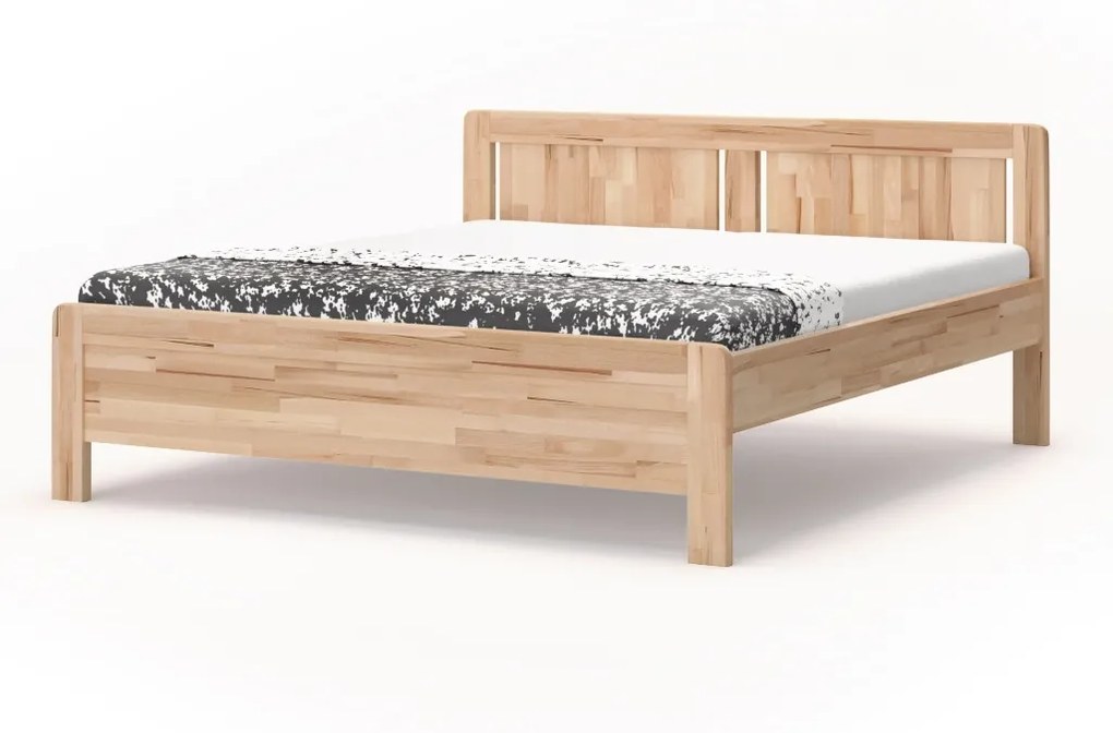 BMB KARLO NIGHT - masívna buková posteľ 140 x 200 cm, buk masív