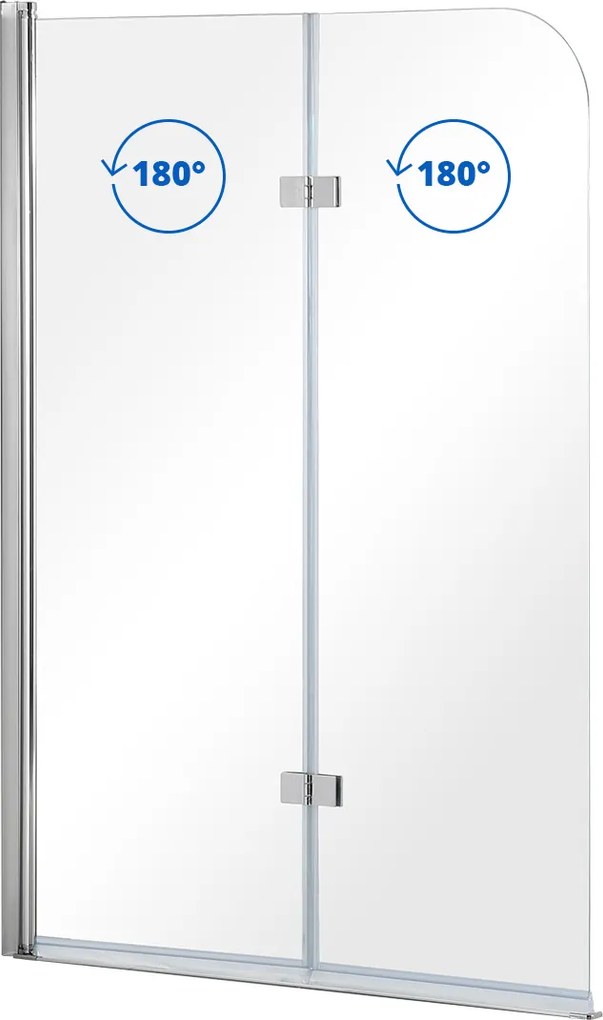 Besco Vaňová zástena AVIGO 100145 (100x145 cm | Transparent)