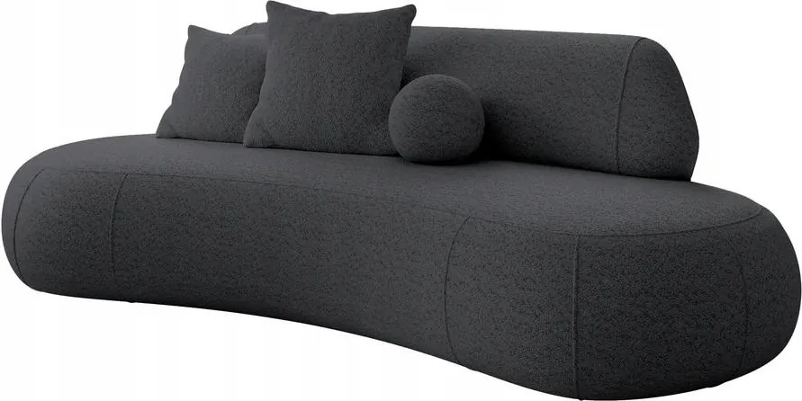 Pohovka trojsedačka Bally (sivá čierna)