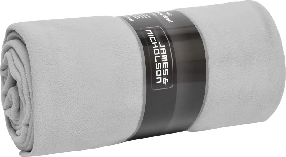 James & Nicholson (Daiber) Veľká fleecová deka JN1902 - Strieborná