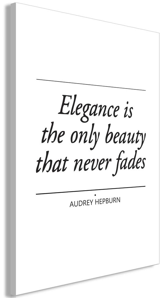 Artgeist Obraz - Hepburn Quote (1 Part) Vertical Veľkosť: 80x120, Verzia: Premium Print
