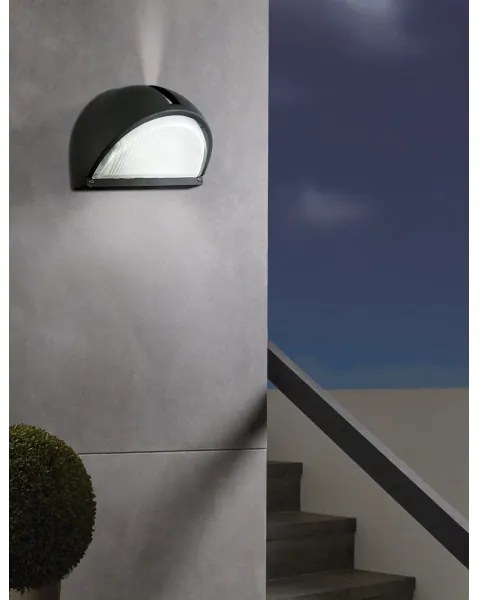 EGLO 89767 - Vonkajšie nástenné svietidlo ONJA 1xE27/60W čierna IP44