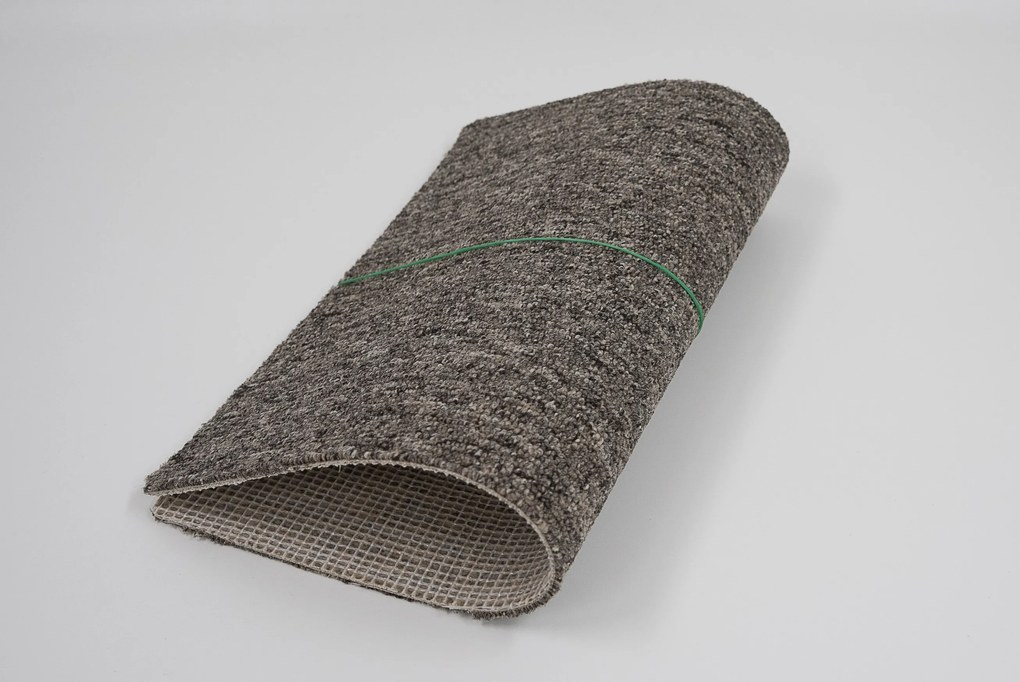 Associated Weavers, Koberec metráž Medusa 40, na mieru, šíře 4m, hnedá, ab (mriežka), chodba / predsieň