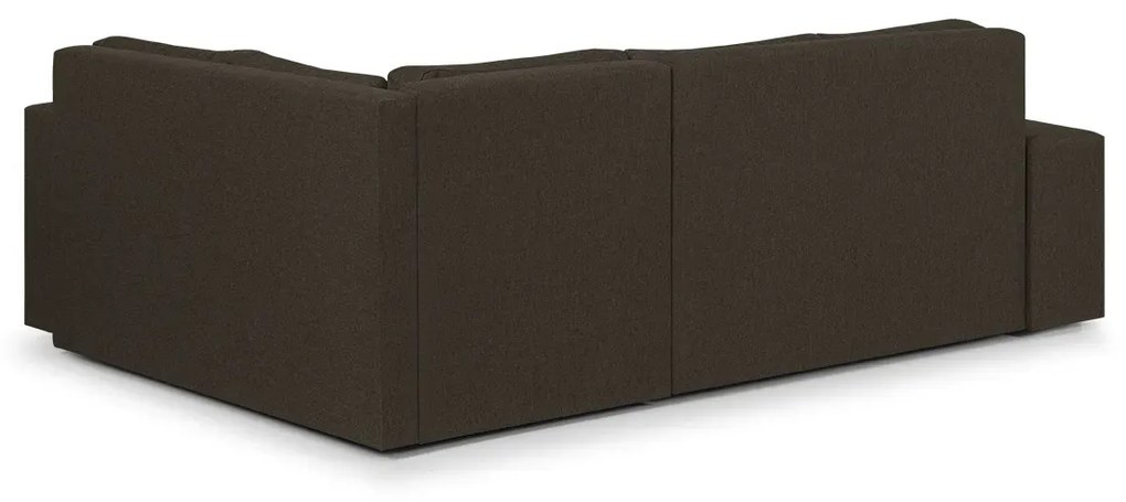 Rozkládací rohová sedací souprava MODO3 + 2 Taburety Hnědá