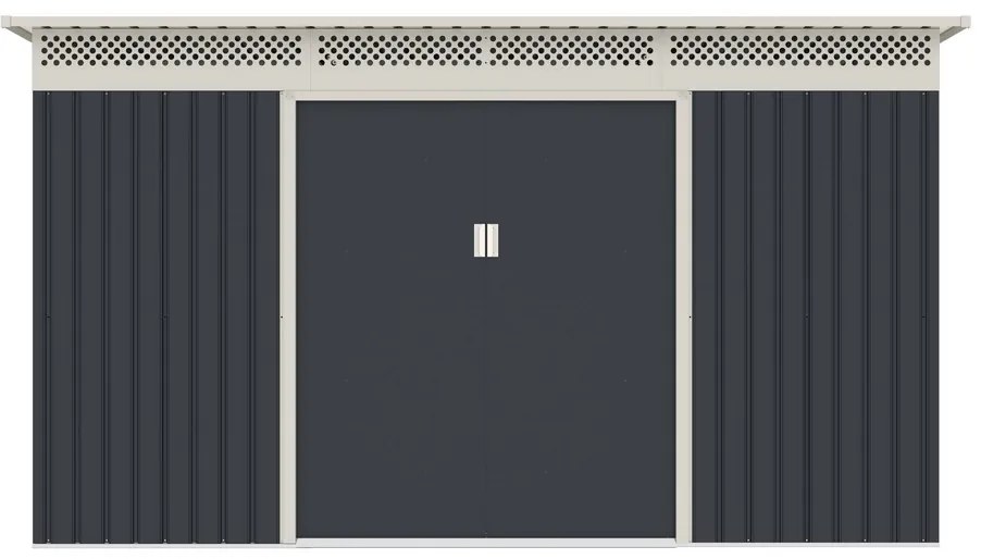 Záhradný domček G21 GRAH 1132 - 340 x 333 cm, antracitový 6390097