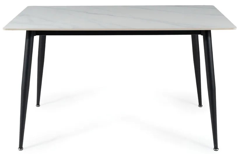 Jedálenský stôl Rion 130 x 70 cm, mramor / čierna