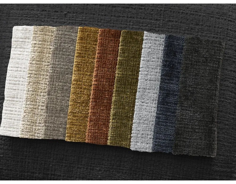 Čierna ženilková rohová pohovka (pravý roh/s leňoškou) Leonore – Bobochic Paris