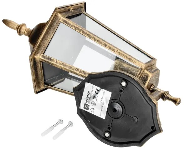 Vonkajšie nástenné svietidlo 1xE27/60W/230V IP44 zlatá