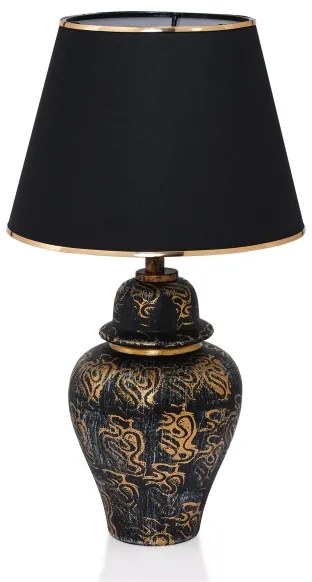 Stolná lampa 1xE27/40W/230V čierna