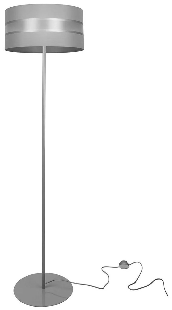 Podlahová lampa ELEGANCE, 1x textilné tienidlo (výber z 5 farieb), (výber z 3 farieb konštrukcie), (fi 40cm)