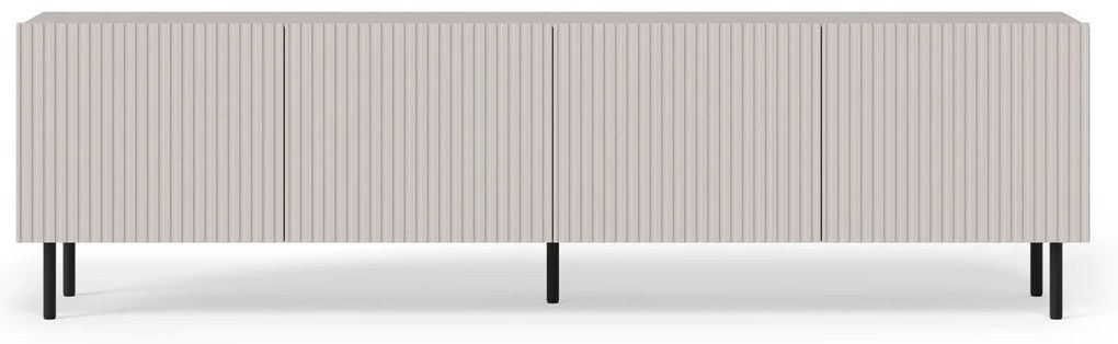 TV stolík Paxos 200 cm kašmír/čierny