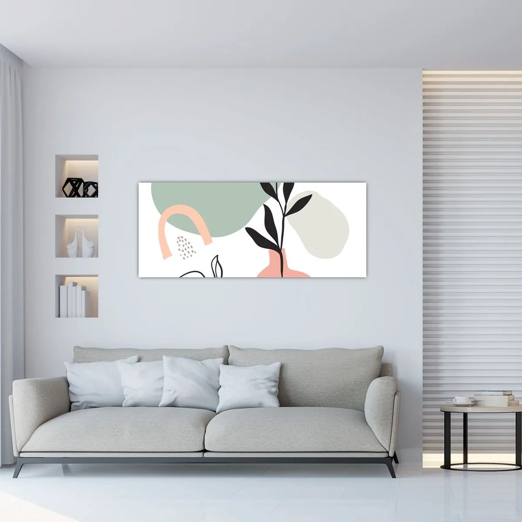 Obraz - Kvety vo váze N⁰3 (120x50 cm)