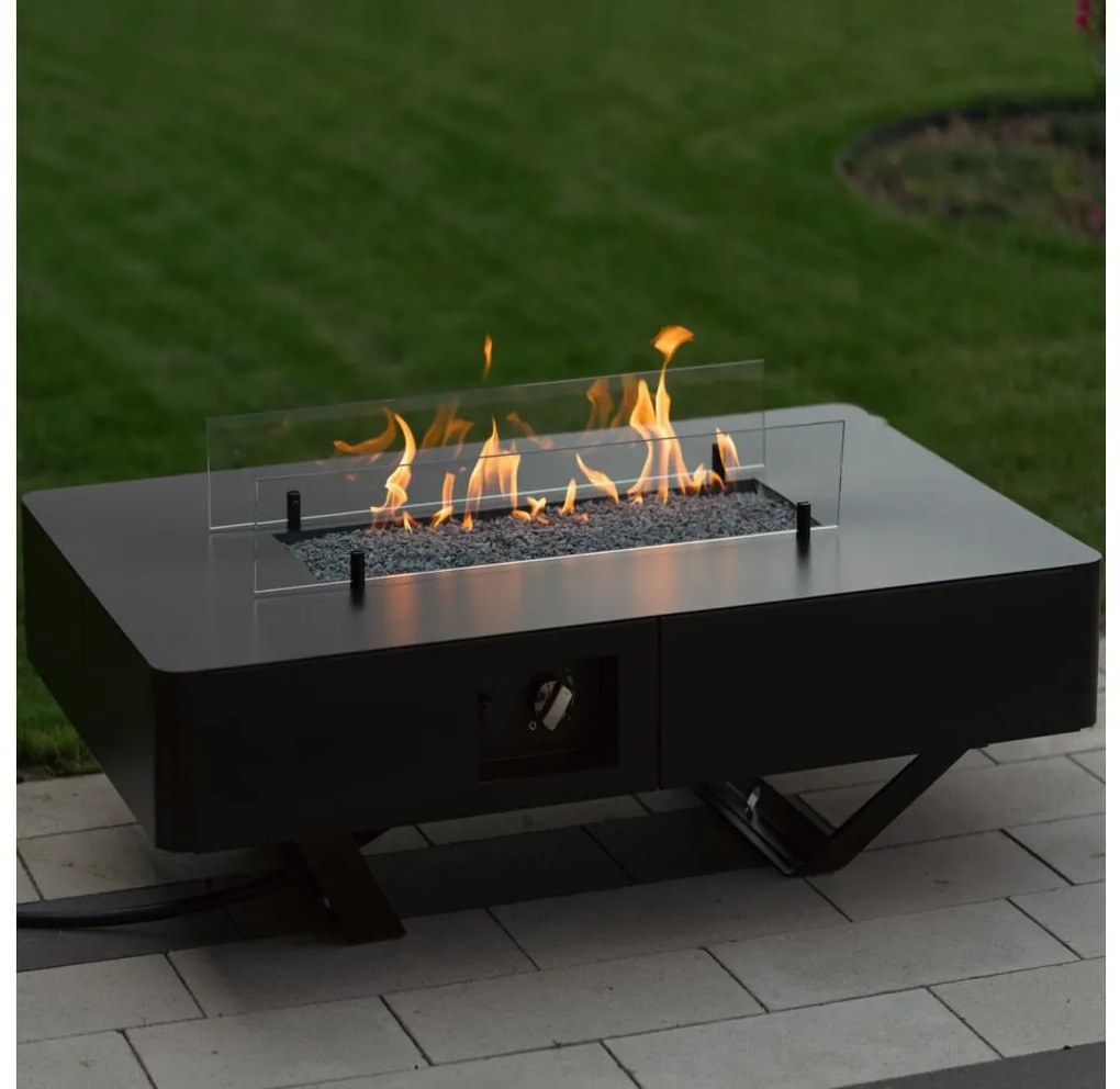 Planika Rio Table GAS - Vonkajší plynový krb 46x106 cm 10kW