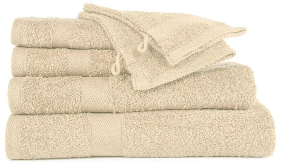 Pieskovohnedý uterák Tiseco Home Studio, 50 × 100 cm