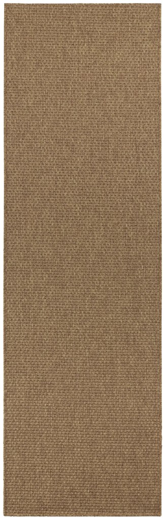 BT Carpet - Hanse Home koberce Behúň Nature 104272 Brown – na von aj na doma - 80x250 cm