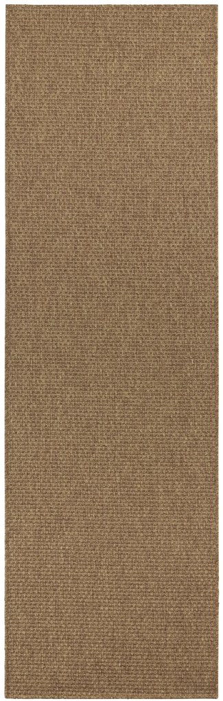 BT Carpet - Hanse Home koberce Behúň Nature 104272 Brown – na von aj na doma - 80x450 cm