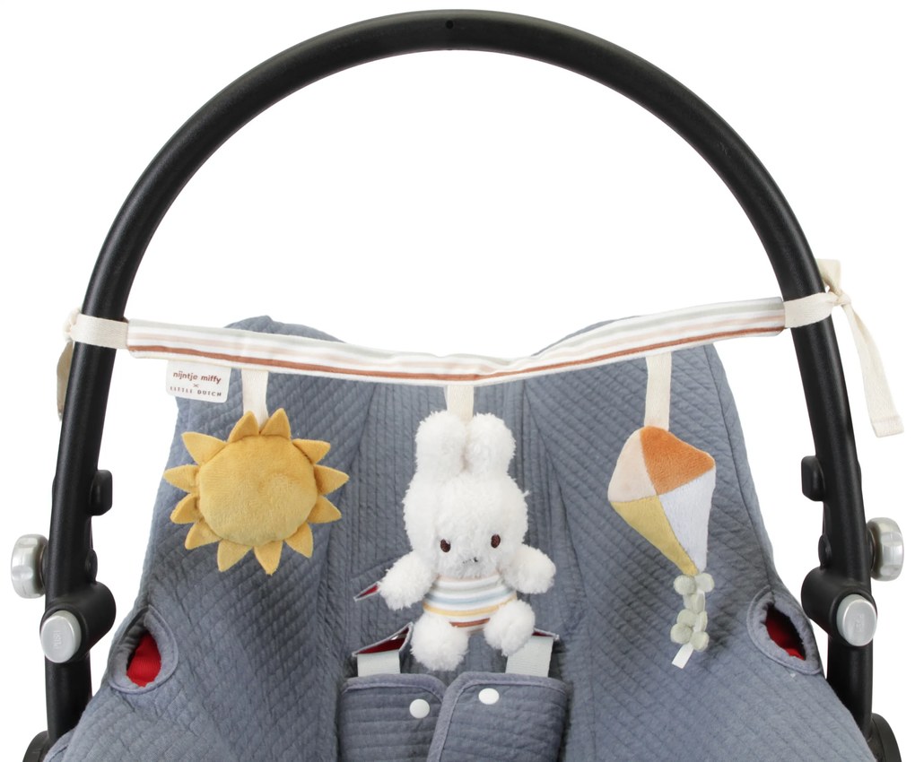 Reťaz na kočík králiček Miffy Vintage Prúžky