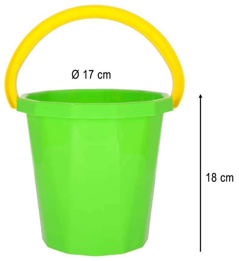 KIK DIPLO W-127 Hračky do pieskoviska vedierko lopatka hrabličky formičky 9el.