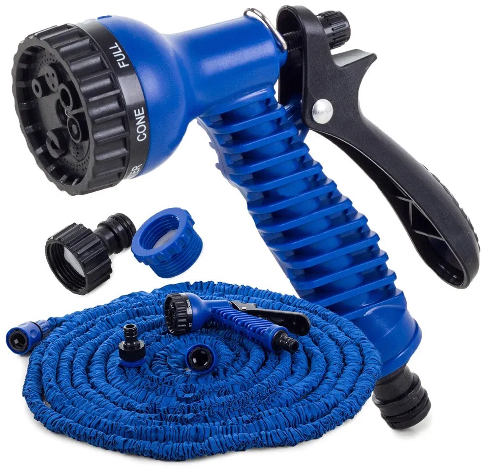 Flexibilná hadica s rozprašovačom Magic Hose - 30 m - modrá