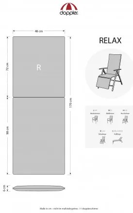 Doppler LIVING 2113 relax - poduška na relaxačné kreslo