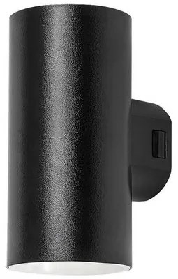 Rabalux 77155 vonkajšie nástenné LED svietidlo Urfa, 18W, IP65, čierna, 16 cm