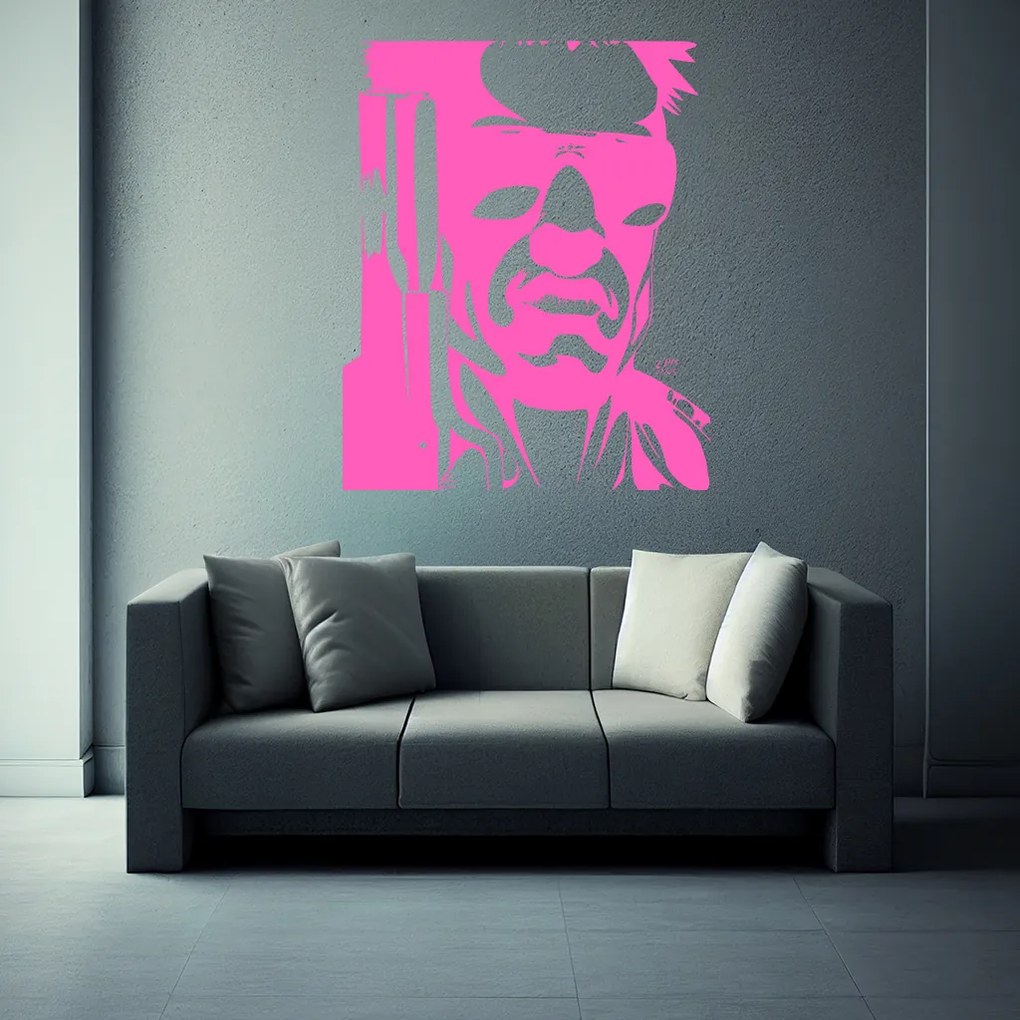 Veselá Stena Samolepka Terminátor Farba: zelená, Veľkosť: 60 x 73 cm