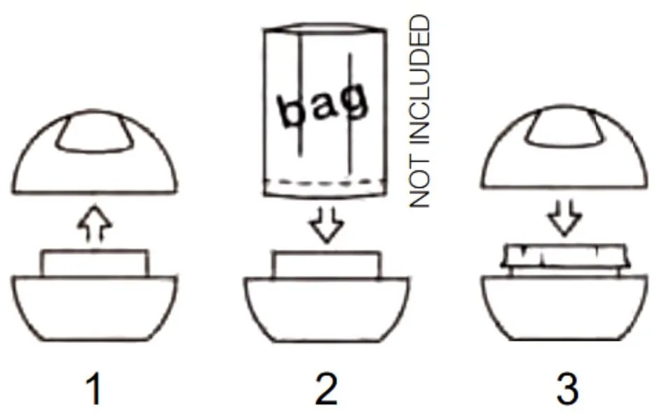 Tmavosivý plastový odpadkový kôš 1 l Bowl – Spirella