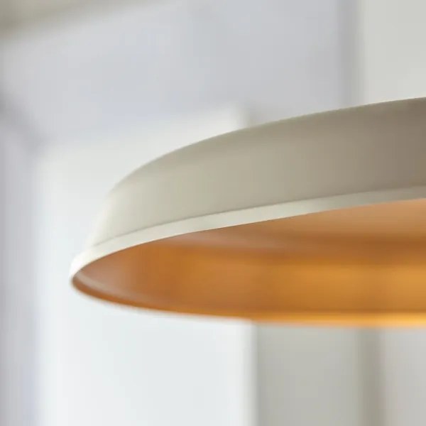 Endon 99999 - Luster na reťazi SABIAN 1xE27/10W/230V krémová/zlatá