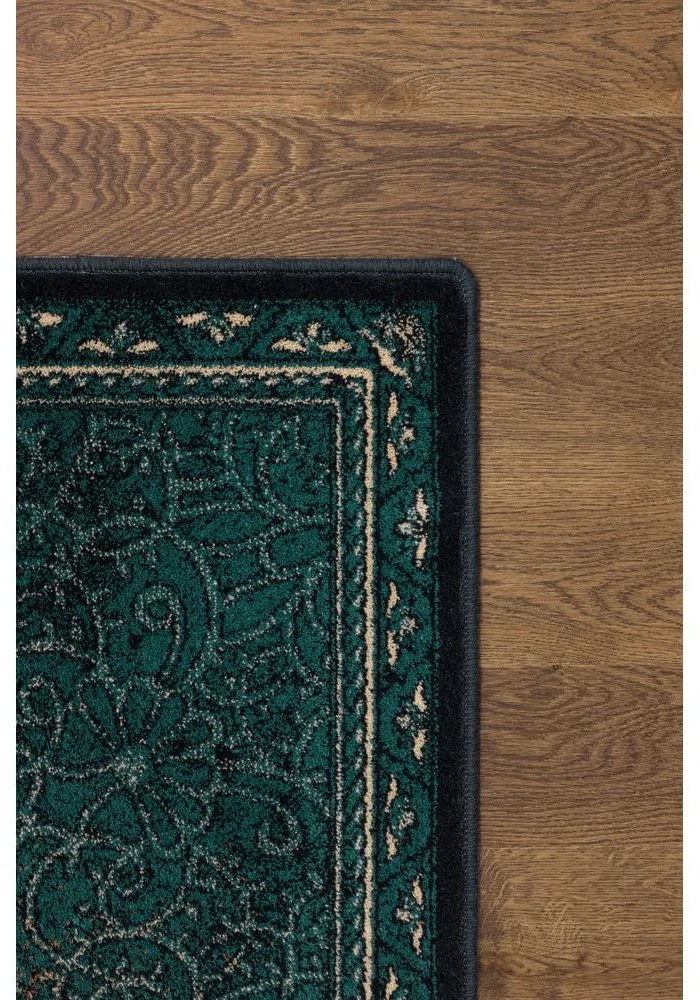 Vlnený koberec v petrolejovomodrej farbe 133x180 cm Ann – Agnella