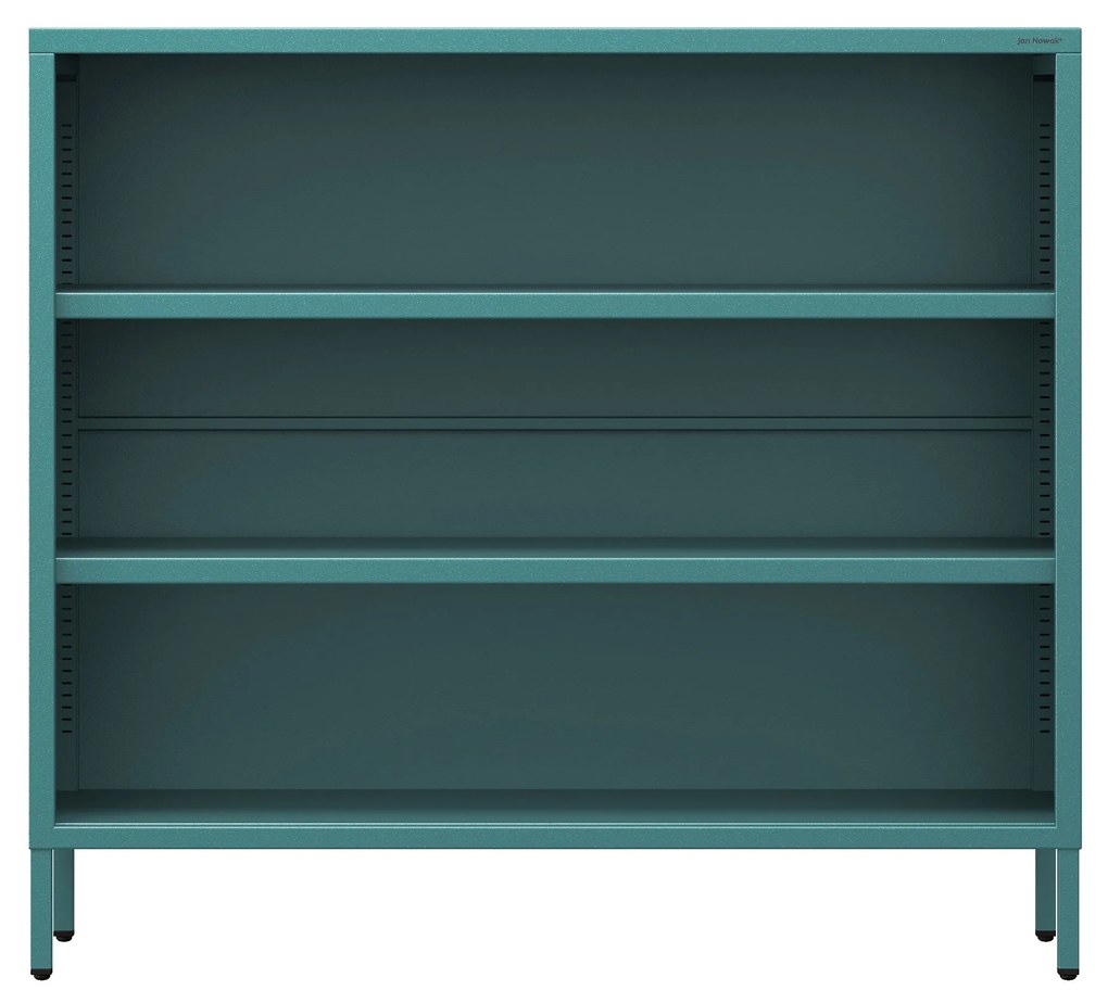 Nízky policový regál LUCA, 1000 x 900 x 350 mm, Modern: morská farba
