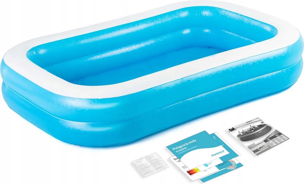 Veľký Nafukovací Záhradný Bazén Záhradný Bazén Pre Deti 262 x 175 x 51 cm Bestway