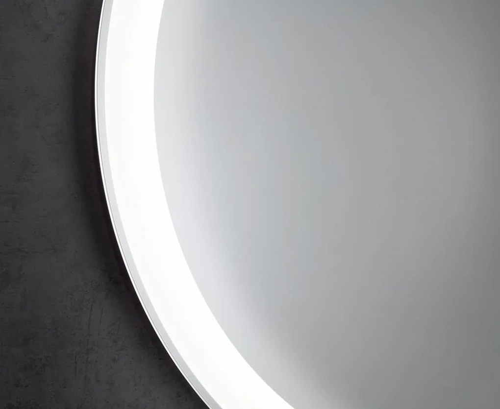 Aqualine Sapho, NOA guľaté zrkadlo s LED osvetlením, priemer 60cm, OM260